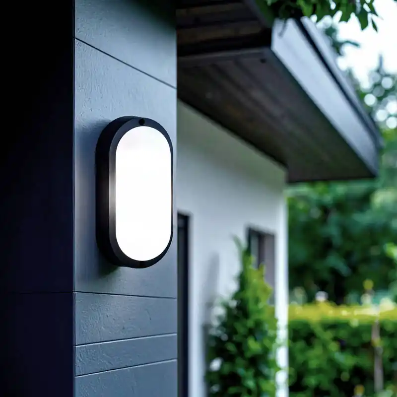 Plafonnier LED Extérieur Ovale 25W Hublot Black IP65 98x198 mm