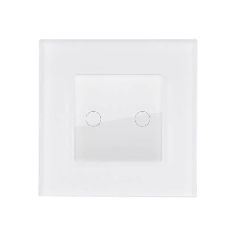 Va-et-Vient Tactile Double avec Plaque Crystal Modern