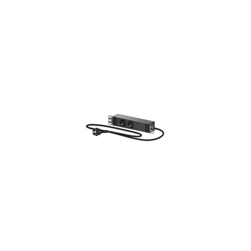 Bloc Multiprises 2 Prises 10 " pour Mini Rack 10 " OPENETICS 26005