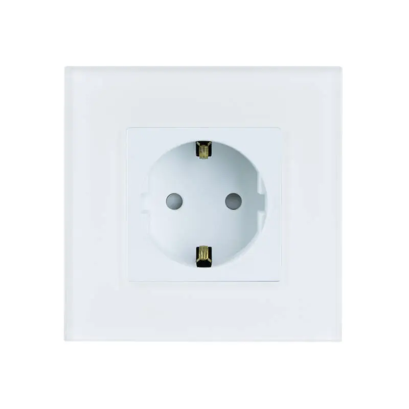 Prise Type F Schuko Wifi avec Plaque Crystal Modern