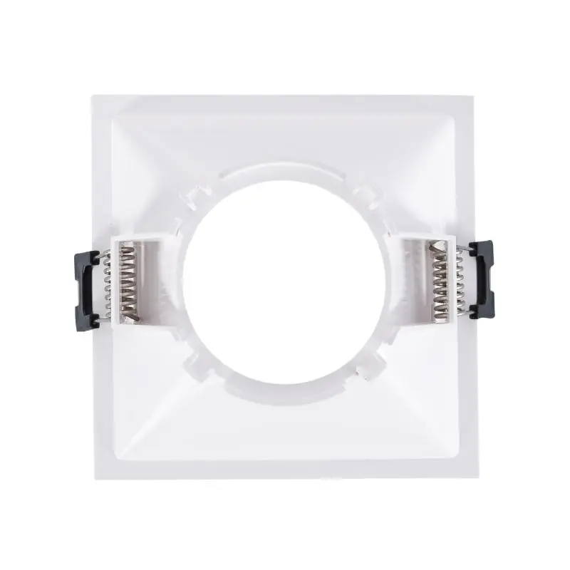 Spot LED Downlight Carré GU10 6W Coupe 85x85mm Faible UGR PC