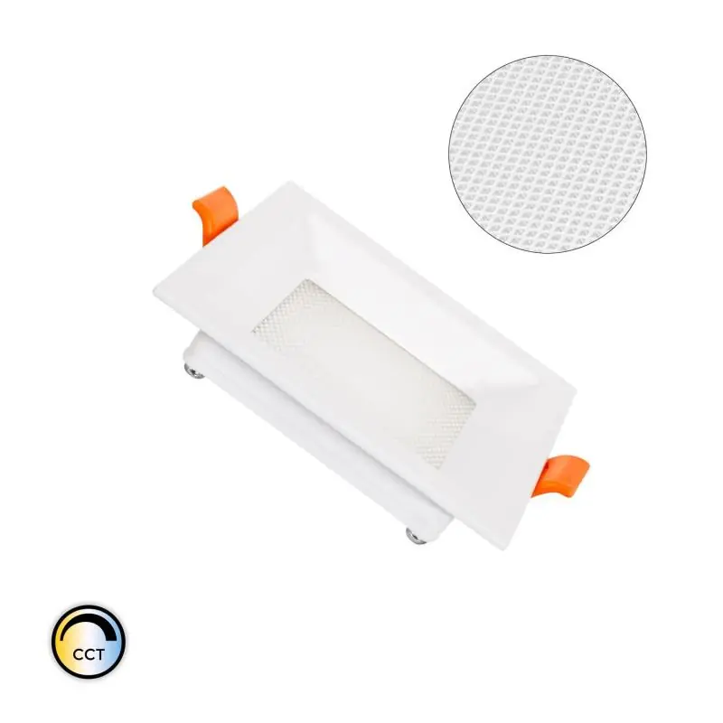 Dalle LED 7W Carrée CCT Sélectionnable Microprismatique LIFUD Coupe 75x75 mm
