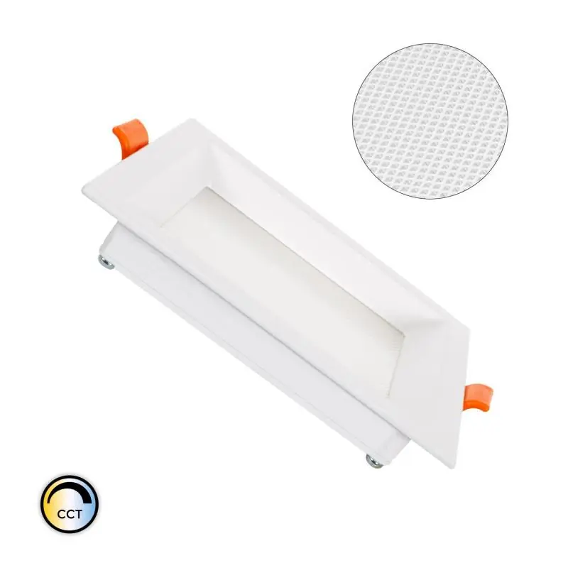 Dalle LED 10W Carrée CCT Sélectionnable Microprismatique LIFUD Coupe 110x110 mm