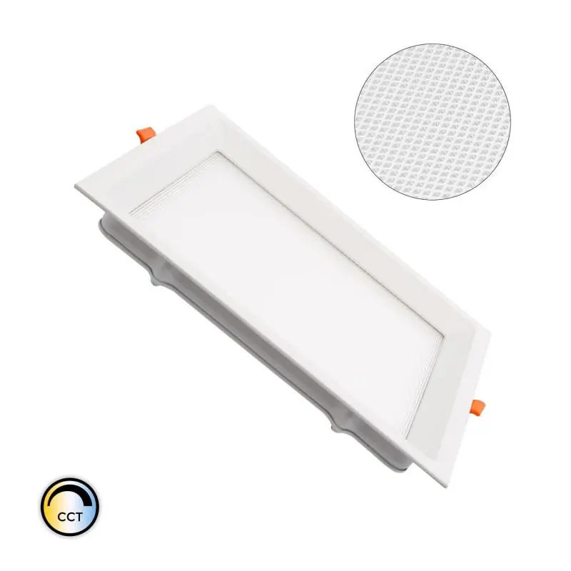 Dalle LED 20W Carrée CCT Sélectionnable Microprismatique LIFUD Coupe 200x200 mm