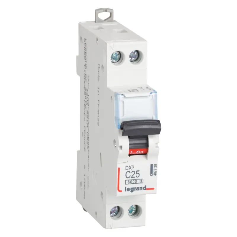 Disjoncteur Automatique DX³ Tertiaire 1P+N Courbe C 10kA 10-32A LEGRAND 407726