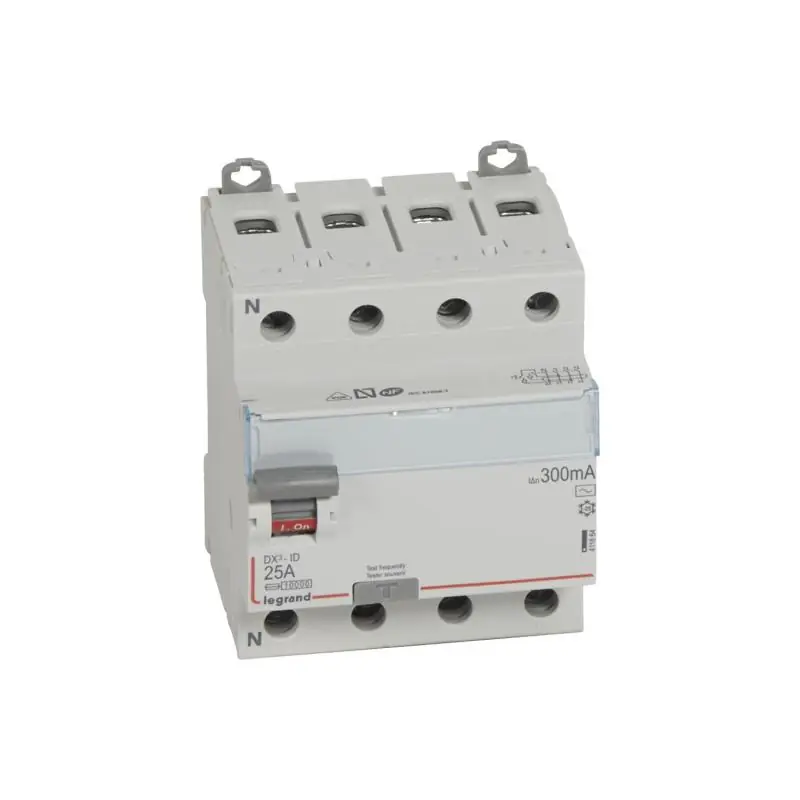 Interrupteur Différentiel DX³ Industriel 4P-300mA 10kA Class AC 25-63A LEGRAND 411664