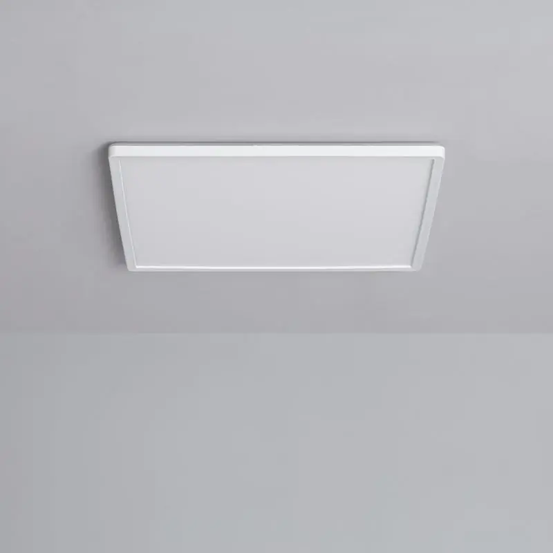 Plafonnier LED Carré Variation par Paliers 3 Niveaux SwitchDimm 24W Double Face 420x420mm