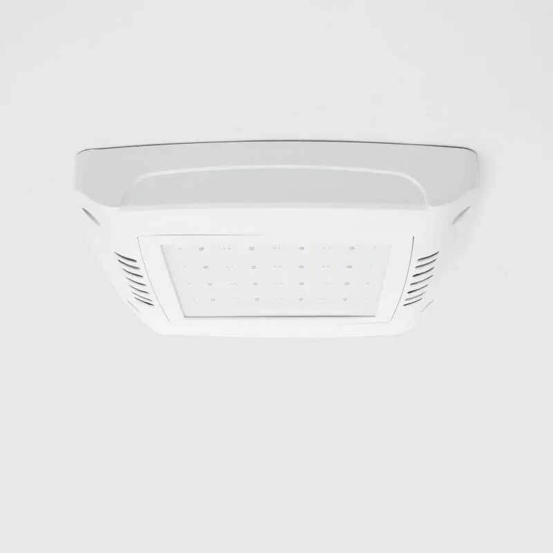 Spot LED Canopy Spécial Stations-Service 100W LUMILEDS 150lm/W Driver Philips Xitanium Dimmable 1-10V