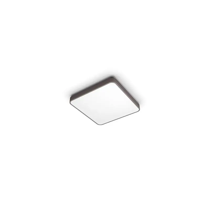 Plafonnier LED PHILIPS Carré CCT Sélectionnable Marron 32W avec Télécommande