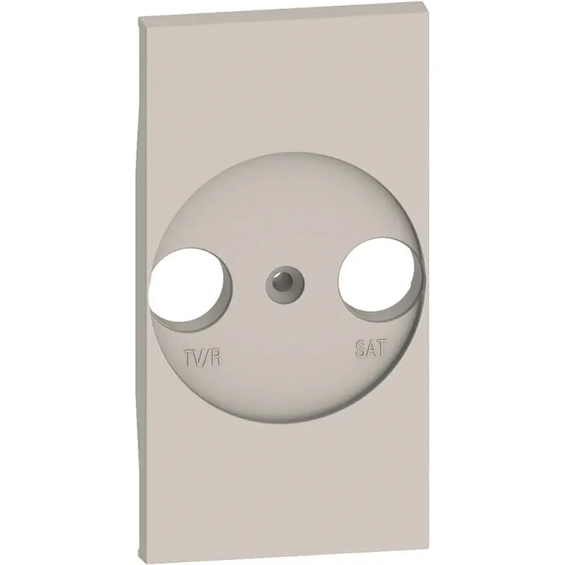 Façade Adaptateur Prise Universelle TV/R-SAT 2 Modules BTicino Living Now K_4212