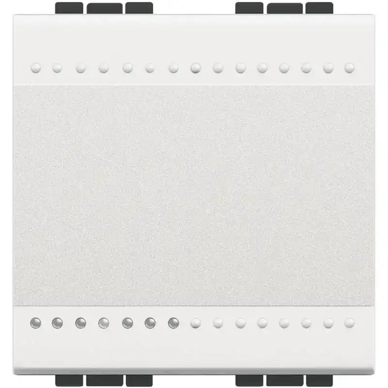 Interrupteur Simple 2 Modules 16 AX 250V AC Borne Auto BTicino Living Light N4001M2A