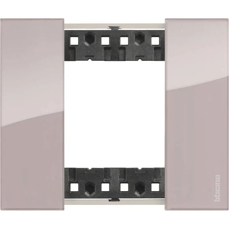 Platine de Finition 2 Modules Kristall BTicino Living Now KA4802_