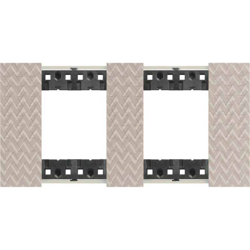 Platine de Finition 2 x 2 Modules IMD BTicino Living Now KA4802M2M_