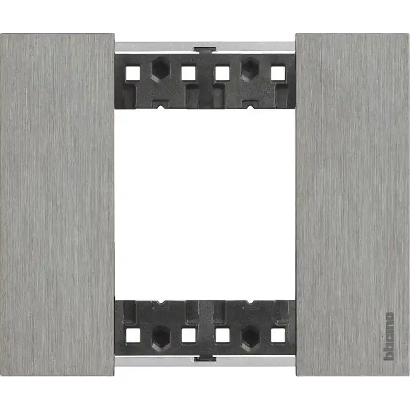 Platine de Finition 2 Modules Métals BTicino Living Now KA4802N_