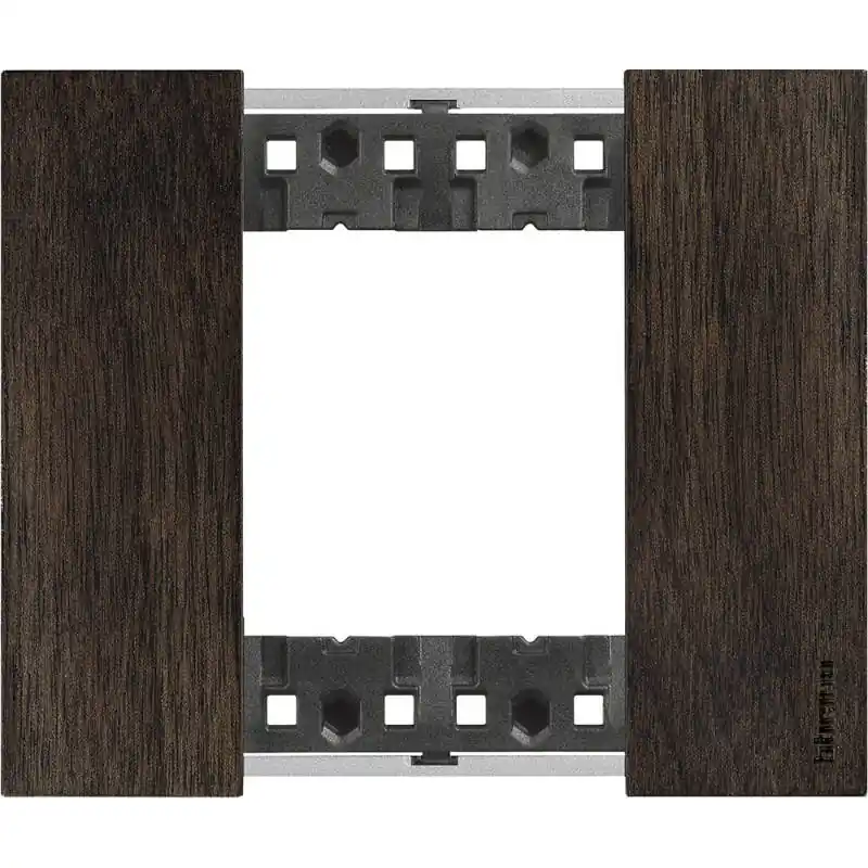 Platine de Finition 2 Modules Bois BTicino Living Now KA4802L_