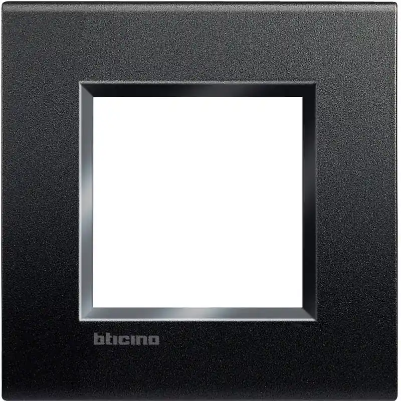 Cadre Carré 2 Modules BTicino Living Light LNA4802BI