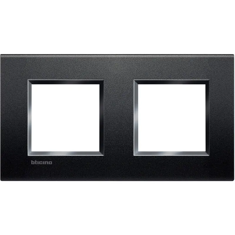 Platine Carée 2x2 Modules BTicino Living Light LNA4802M2BI