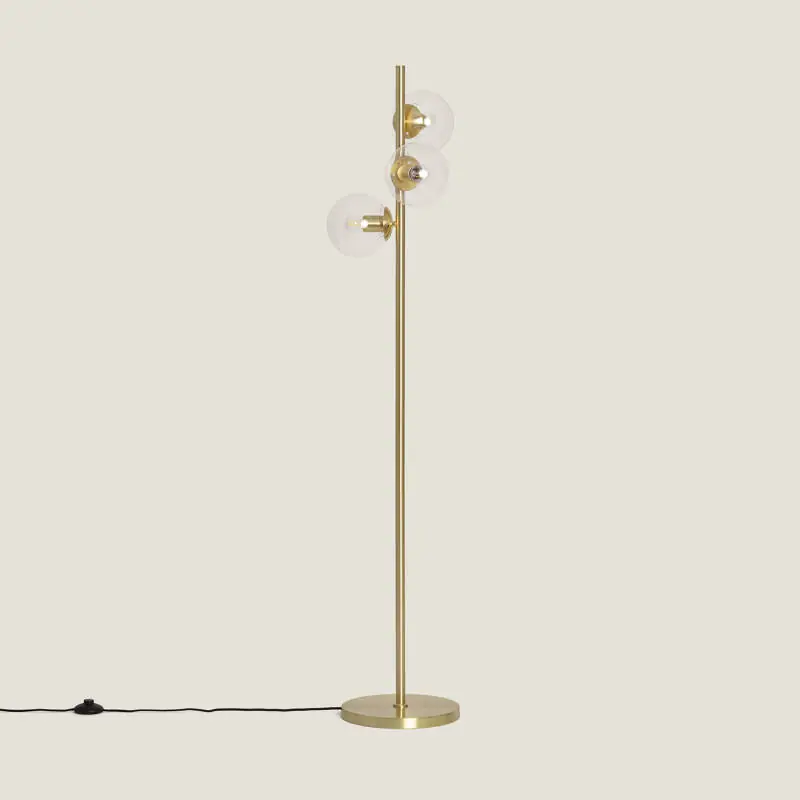Lampadaire Métal et Verre Otos 3 Spots