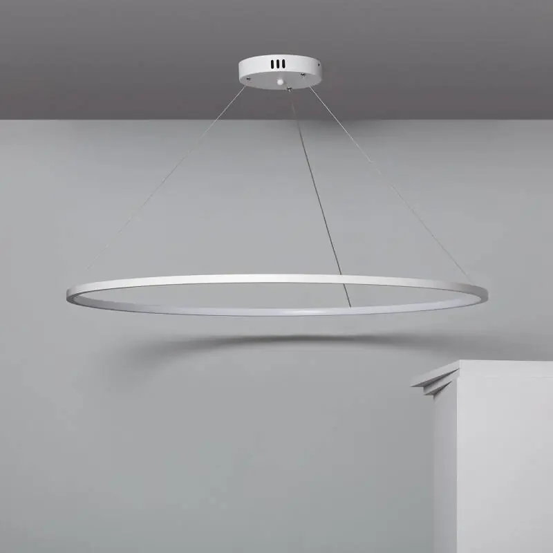 Suspension LED Aluminium 28W CCT Sélectionnable Big Ivalo Ø 1 mètre