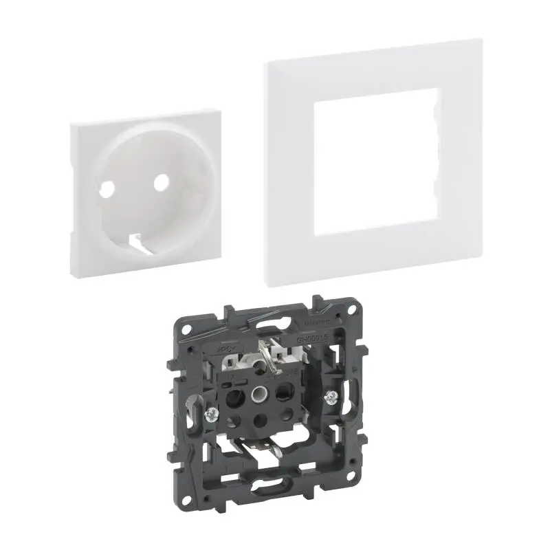 Kit Prise Schuko 2P+T 16A LEGRAND Niloé Step