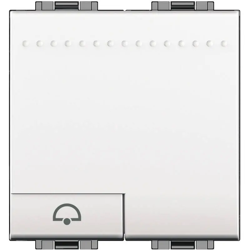 Kit Bouton-Poussoir Simple Symbole Sonnette BTicino Living Light