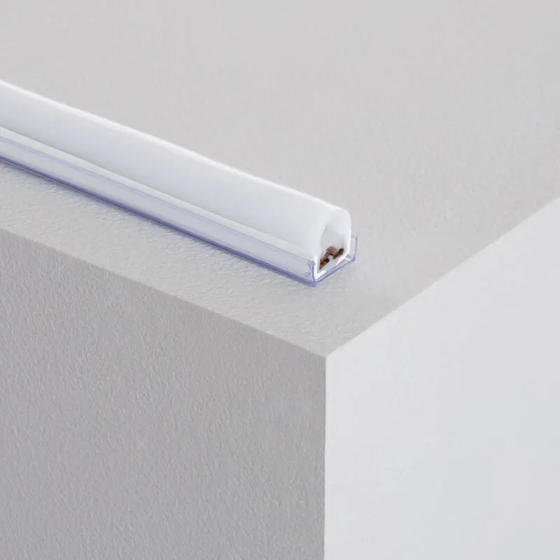 Profilé PVC 1 m pour Néon LED Monochrome Semi-Circulaire 180