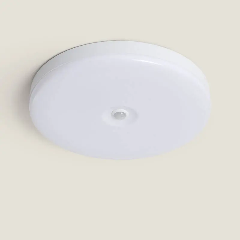 Plafonnier LED Rond 18W No Flicker Ø290 mm avec Détecteur de Présence PIR et Crépusculaire