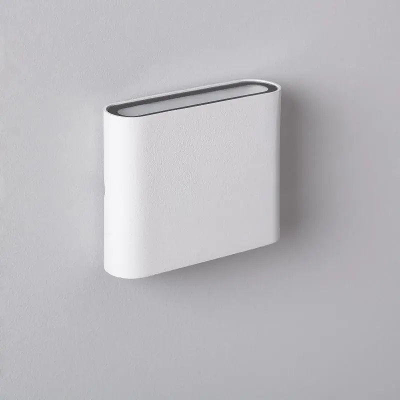 Applique Murale Extérieure LED 6W Aluminium Carrée Éclairage Double Face Luming Blanc
