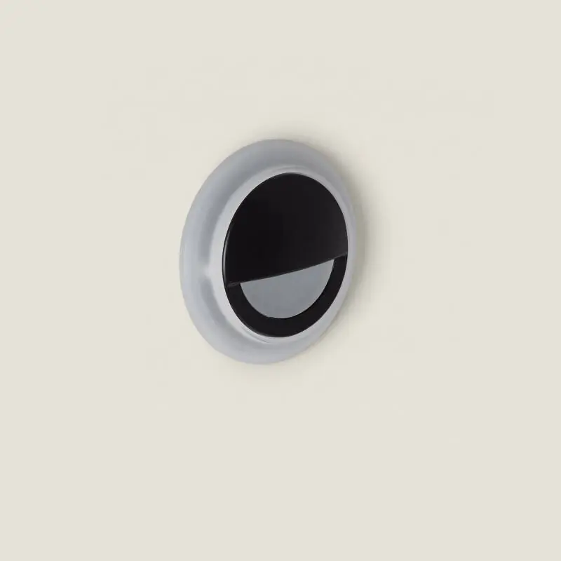 Balise Murale LED 3W Encastrable Aluminium Ronde Noire Occulare