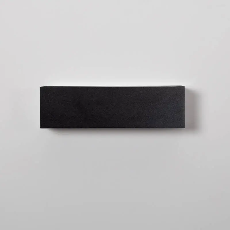 Applique Murale Extérieure LED 10W Aluminium Éclairage Double Face Rectangulaire Noir Lena