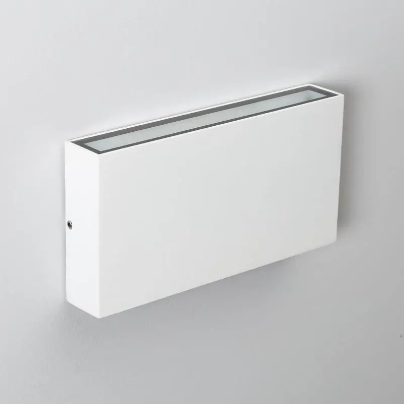 Applique Murale Extérieure LED 10W Aluminium Éclairage Double Face Rectangulaire Blanc Luming II
