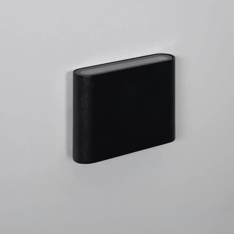 Applique Murale LED Extérieure Luming 6W Éclairage Double Face Carrée Noire