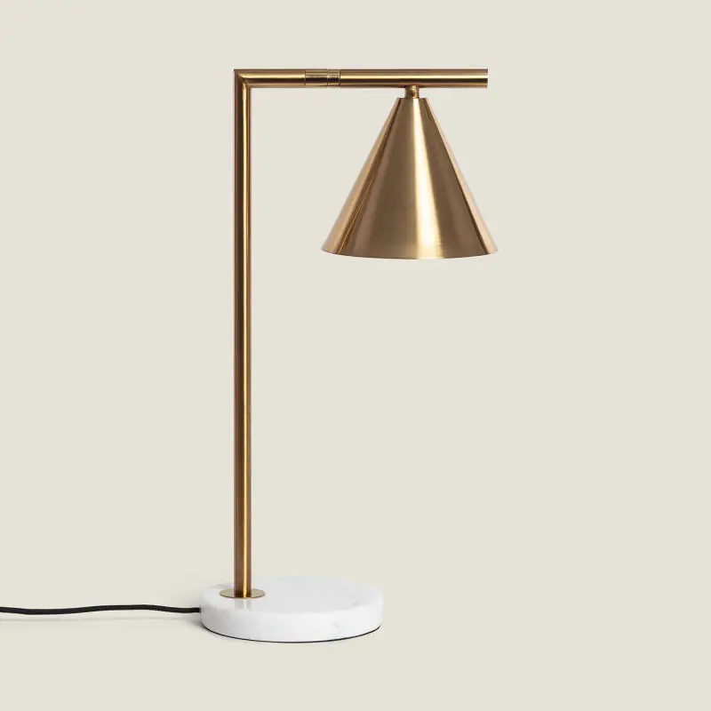Lampe à Poser Marbre et Métal Tinos