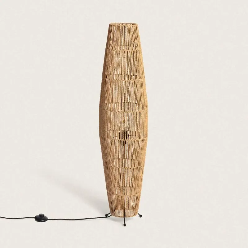 Lampadaire Papier Tressé Mahali