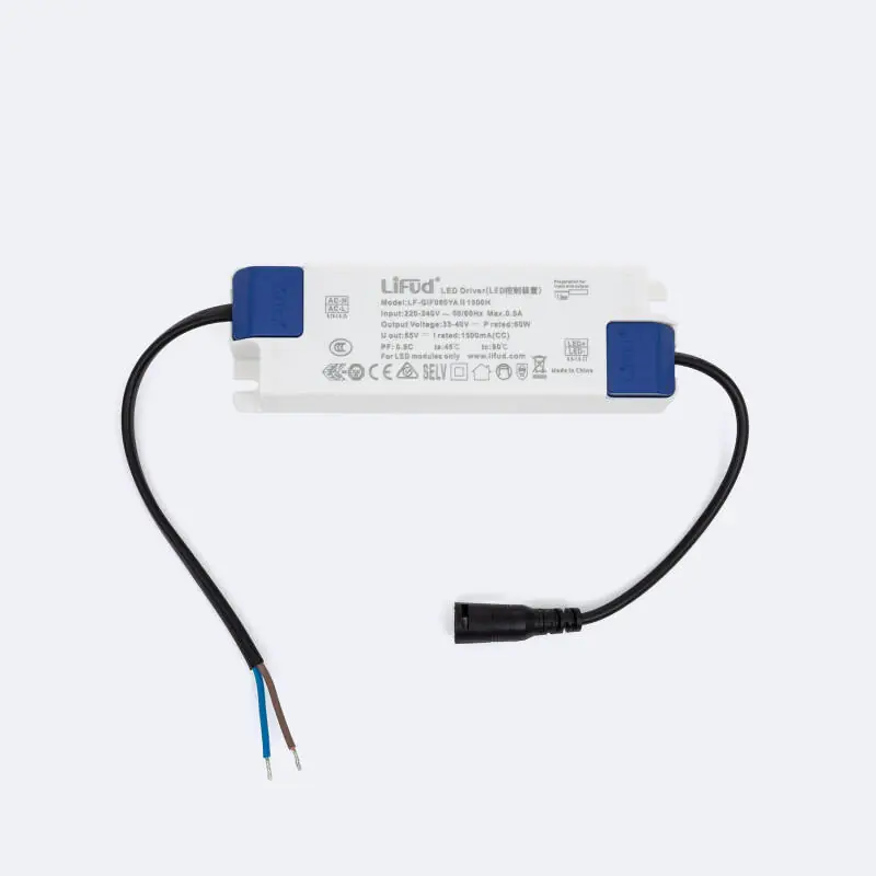 Driver LIFUD 220-240V Sortie 33-40V 1500mA DC 60W No Flicker LF-GIF060YA(H)