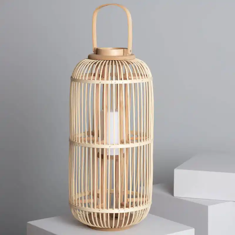 Lampe à Poser LED Portable Rotin Jávea
