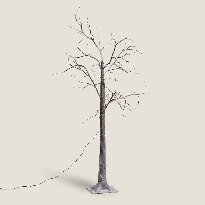 Sapin de Noël 64 LED 150cm Blanc Chaud