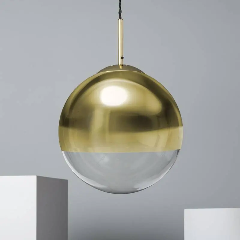 Suspension Métal et Verre Yelitza Gold