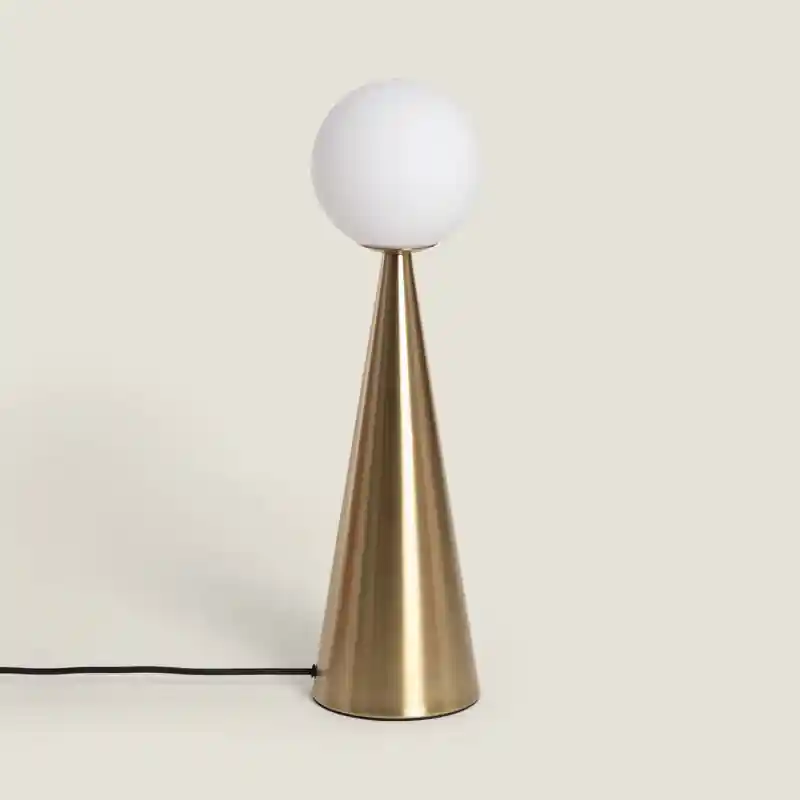 Lampe à Poser Métal et Verre Hipias