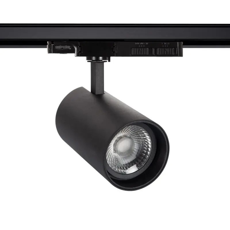 Spot LED Triphasé CCT 30-35-40W Lumo Noir No Flicker CRI90