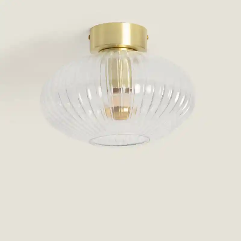 Plafonnier Métal et Verre Prometeo