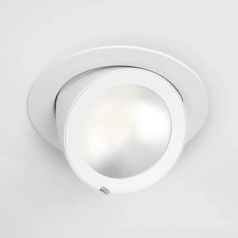 Downlight LED 48W Rond Orientable Chip OSRAM 120lm/W LIFUD Coupe Ø 200 mm