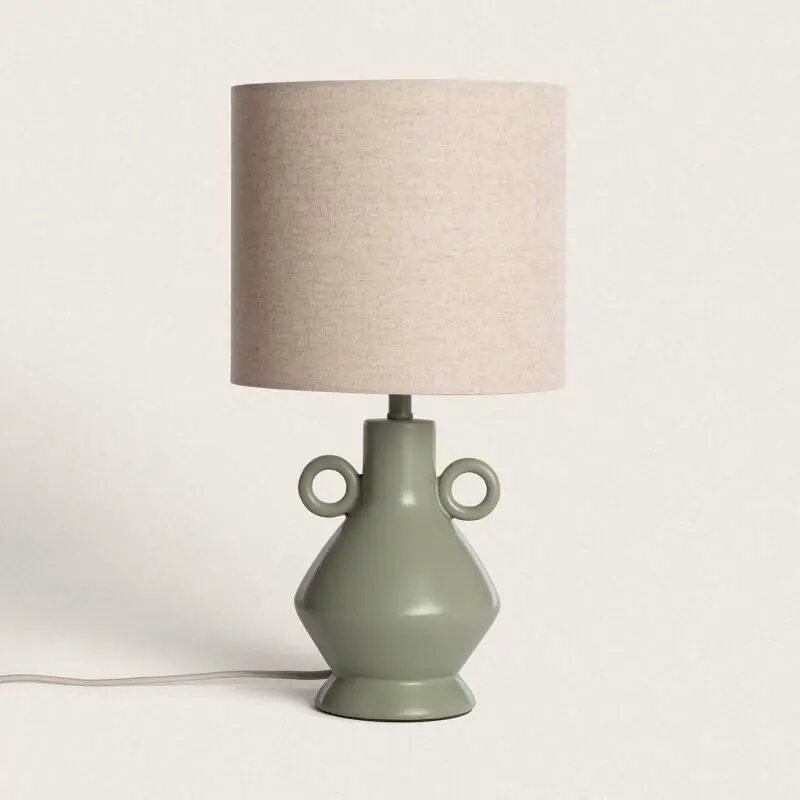 Lampe à Poser Résine et Tissu Moudrost