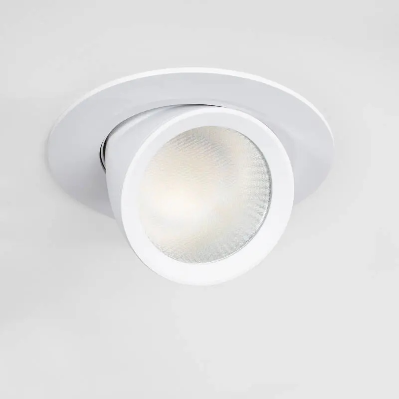 Downlight LED 24W Rond Orientable Chip OSRAM 120lm/W LIFUD Coupe Ø 170 mm