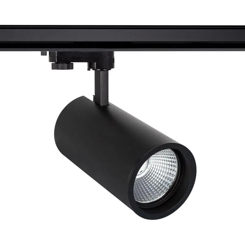 Spot LED sur Rail Triphasé 40W d‘Angelo LIFUD Noir