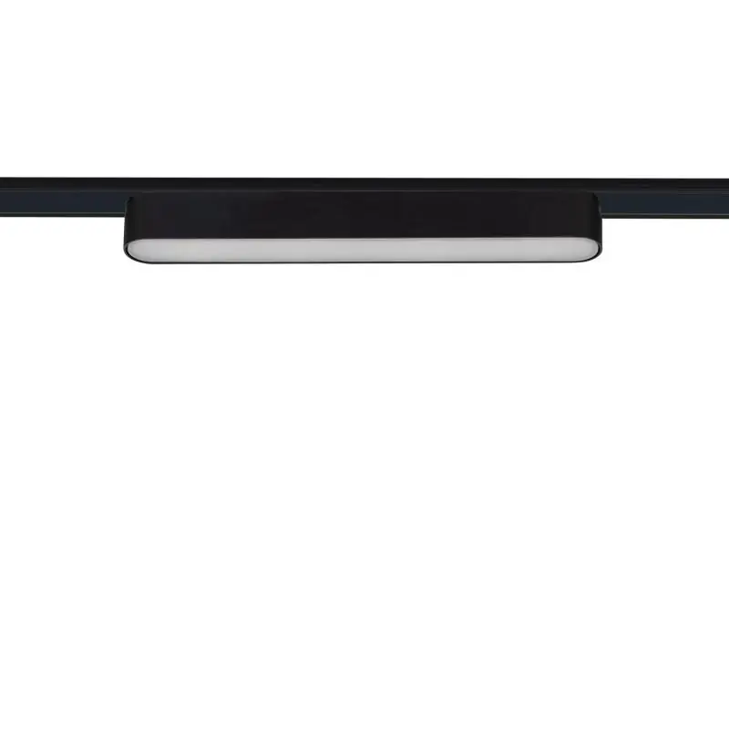 Spot Linéaire LED sur Rail Magnétique 25mm Extra-Plat 12W 48V Noir 222mm
