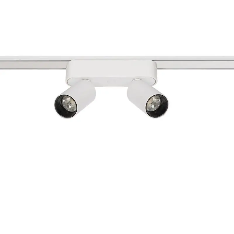 Spot LED sur Rail Magnétique 25mm Extra-Plat 10W Double 48V Blanc