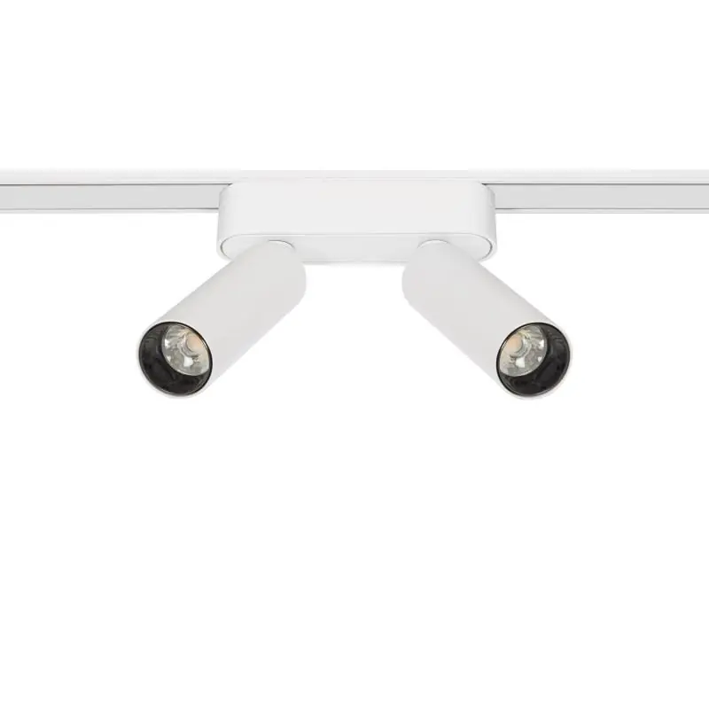 Spot LED sur Rail Magnétique 25mm Extra-Plat 14W Double 48V Blanc