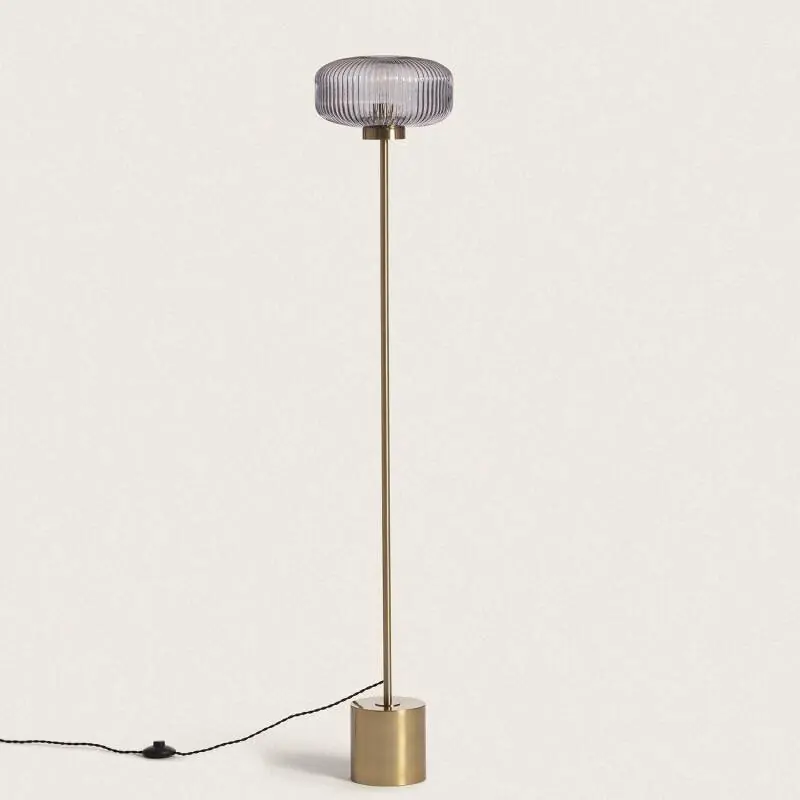 Lampadaire Métal et Verre Windsor