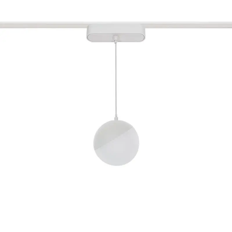 Spot LED Suspendu sur Rail Magnétique 25mm Extra-Plat 10W 48V Ø100 mm Blanc